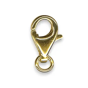 🔗 Lobster Clasp / Cartier Clasp with Open Jump Ring in 9ct Yellow Gold