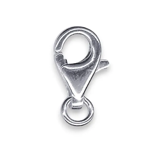 🔗 Lobster Clasp / Cartier Clasp with Open Jump Ring in Sterling Silver