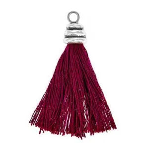 1 Inch Burgundy Tassel