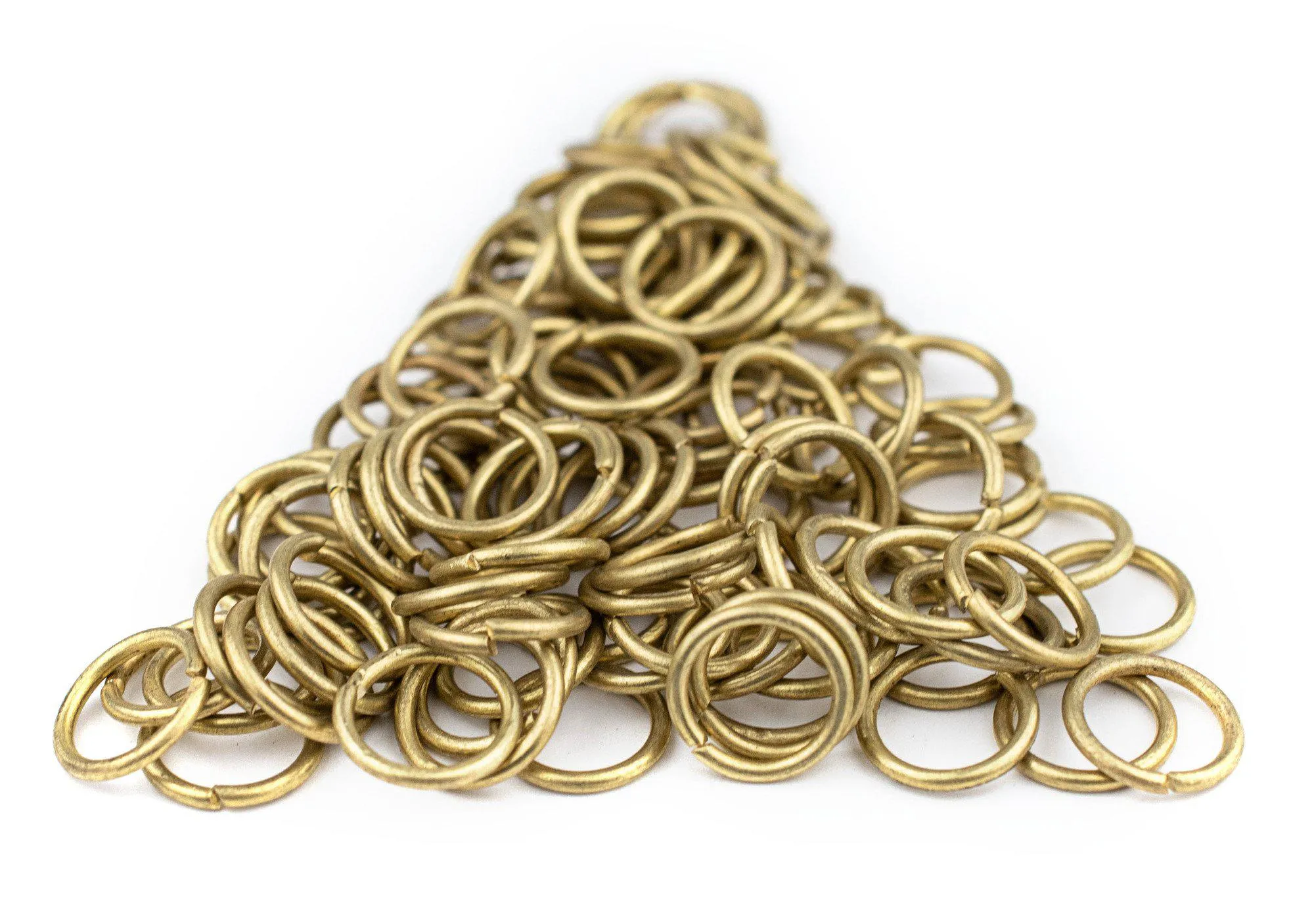 10mm Brass Round Jump Rings (Approx 100 pieces)