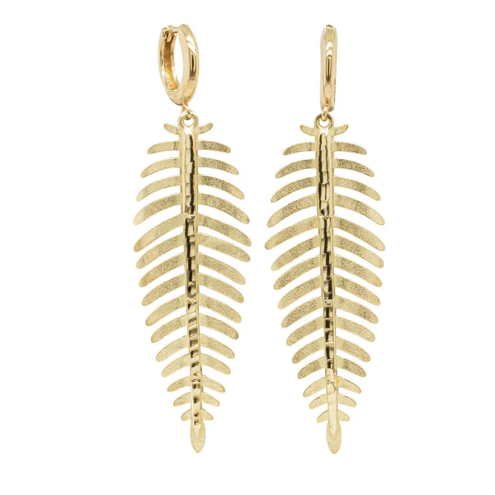 14ct Yellow Gold Casa Drop Earrings