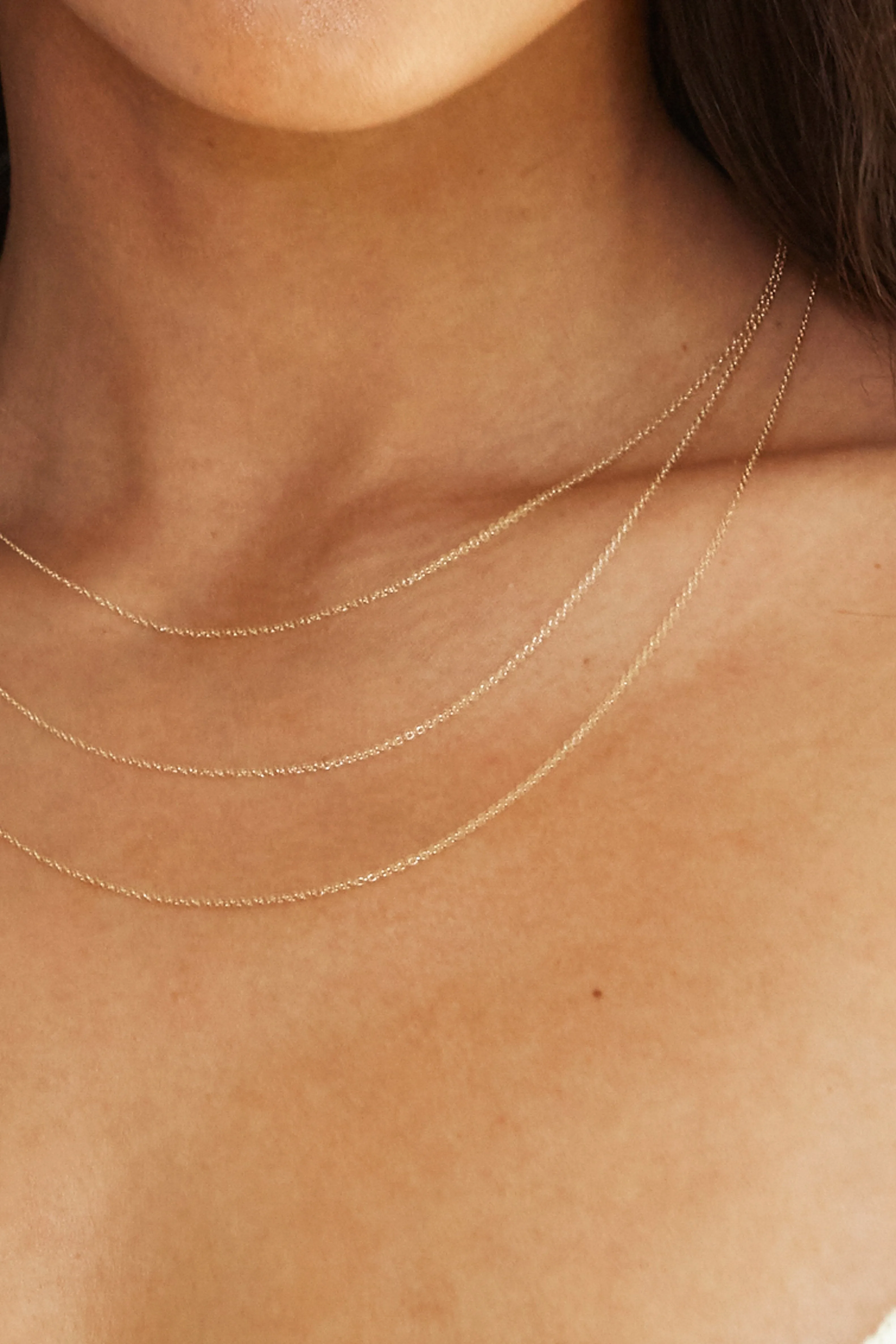 14K 18" Simple Necklace