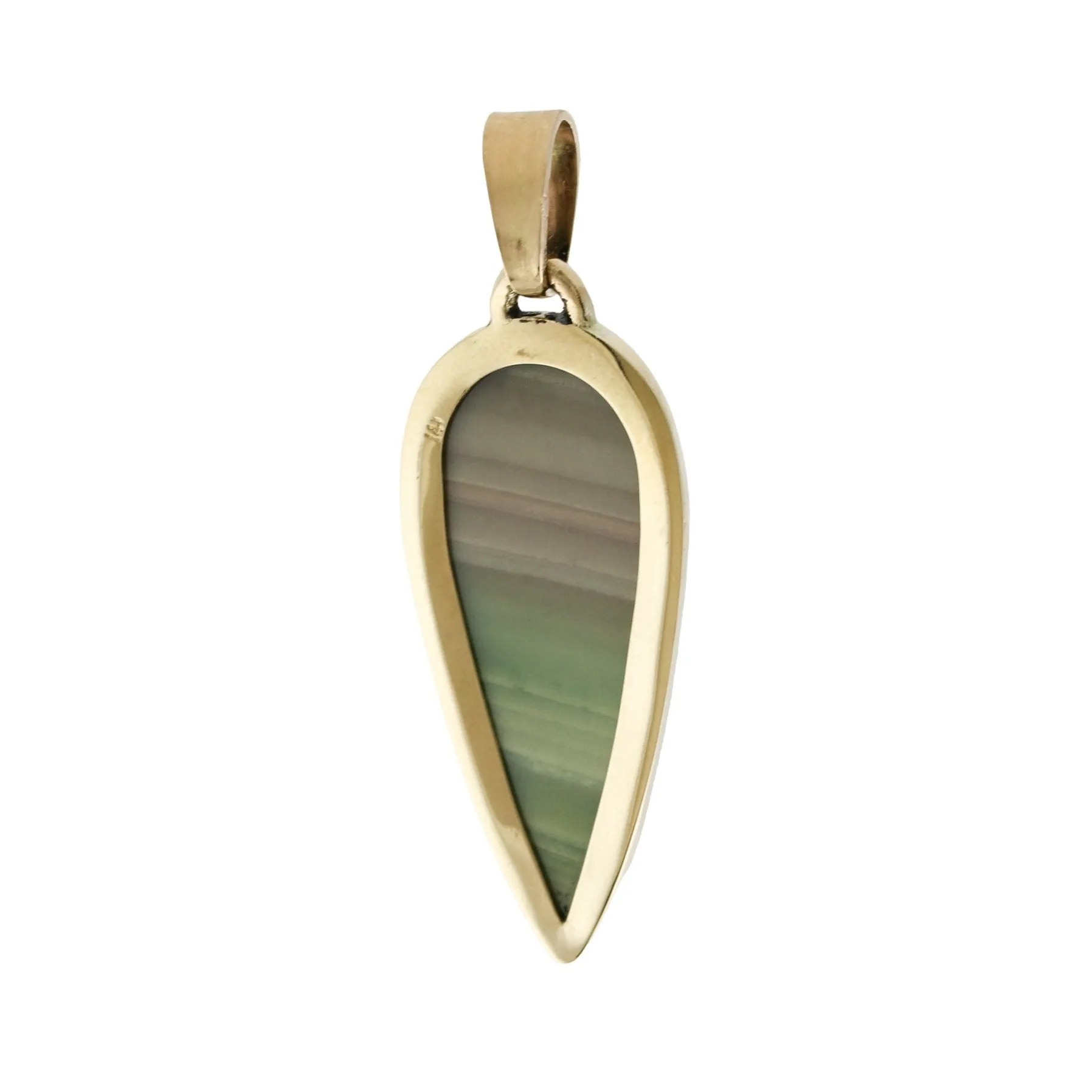 14k Gold x Teardrop Saturn Pendant