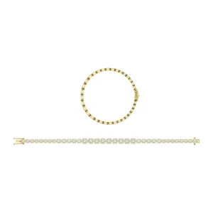 14K Yellow Gold Diamond 2 1/3 Ct.Tw. Fashion Bracelet