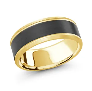 14K Yellow Gold Ring from the Noir Collection by Malo - MRDA-072-8Y