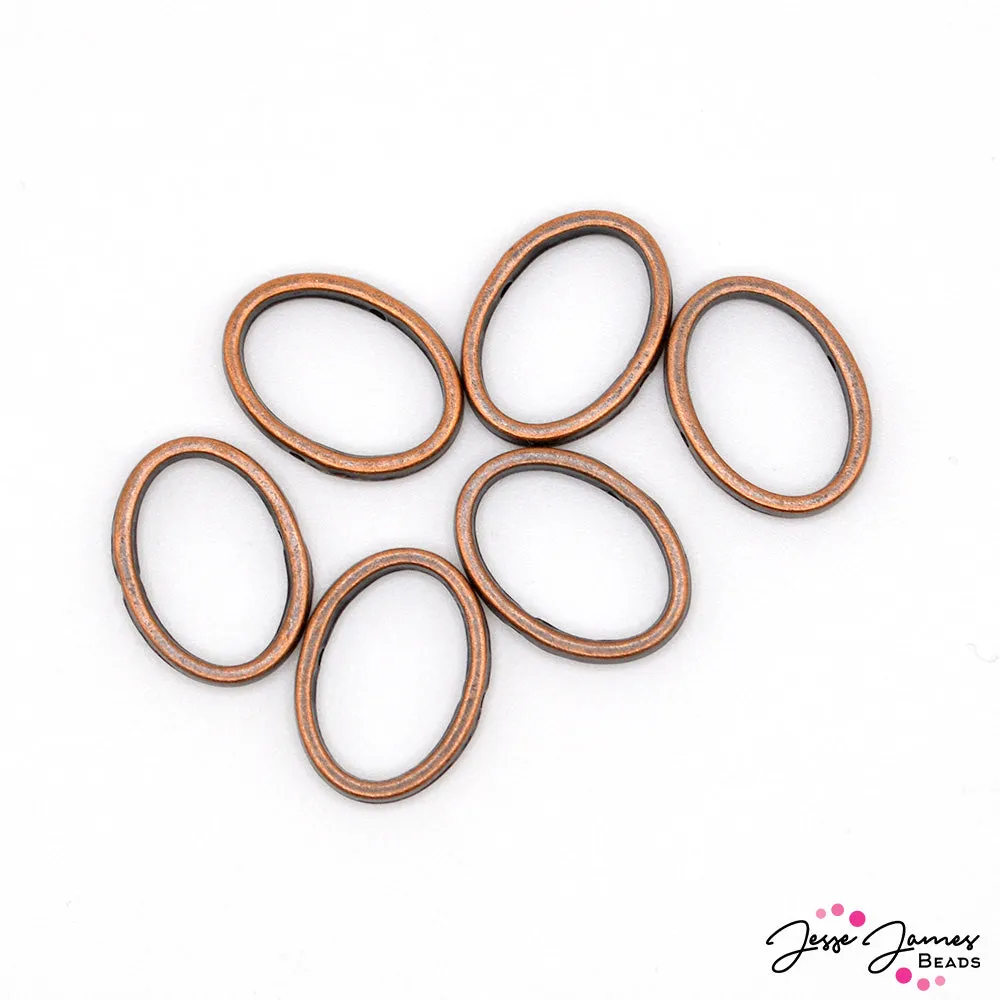 14x19MM Oval Bead Frames in Bronze