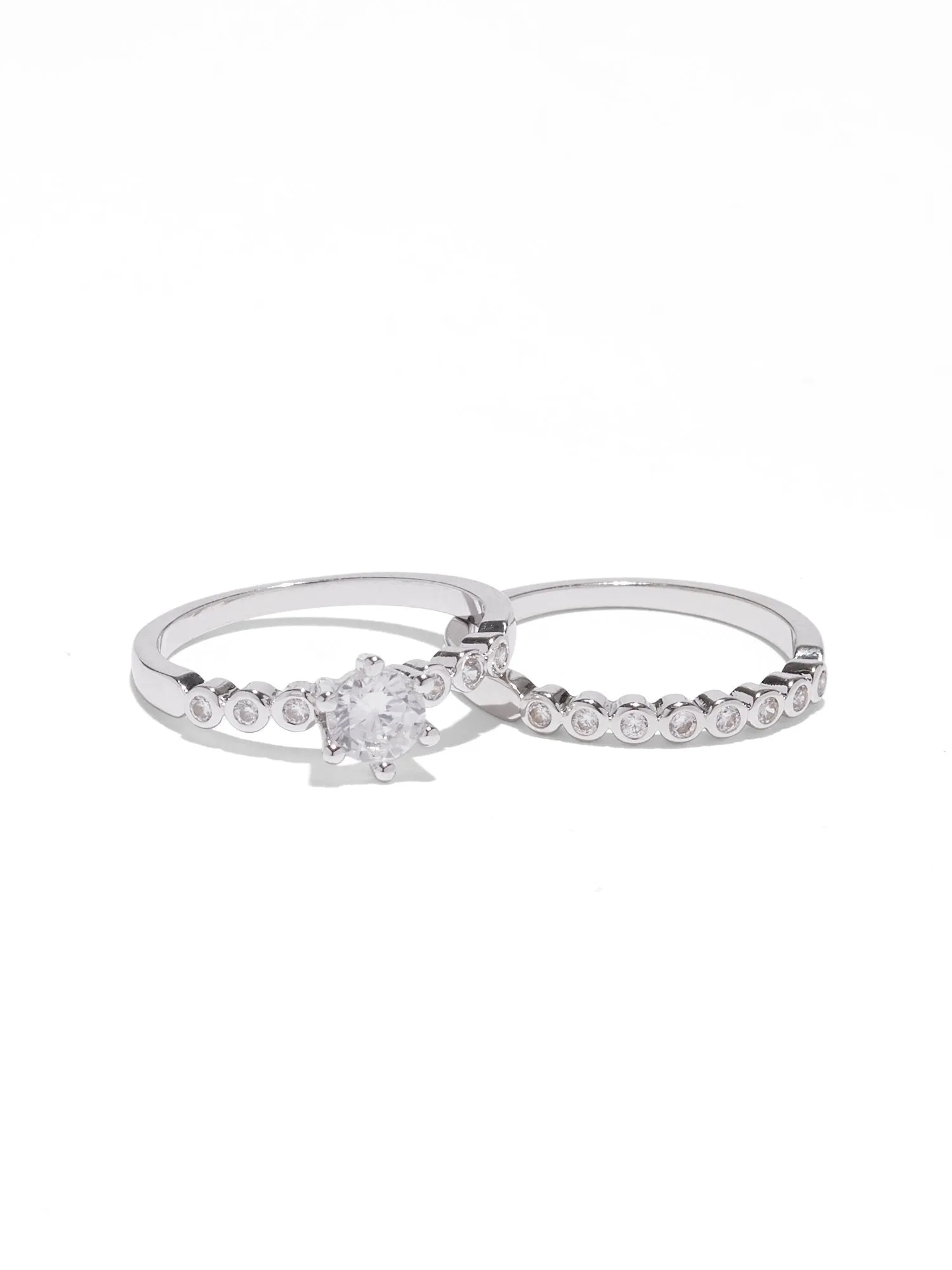 2-Piece Engagement & Wedding Band Set