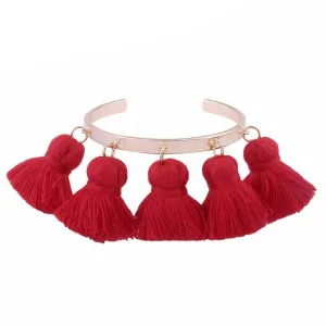 4 Colors Bohemia Tassel Charm Bangle Bracelets