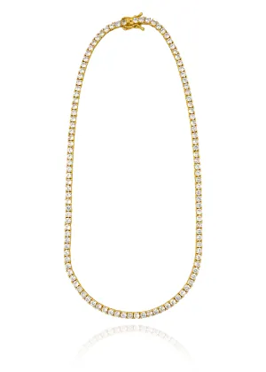 4mm CZ Tennis Necklace (I450/H101)