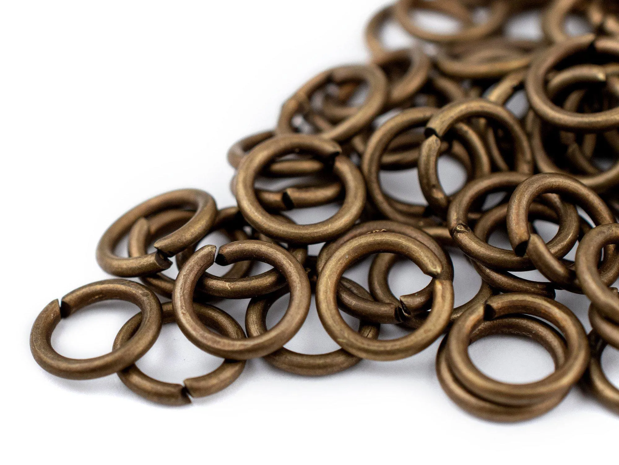 8mm Bronze Round Jump Rings (Approx 100 pieces)