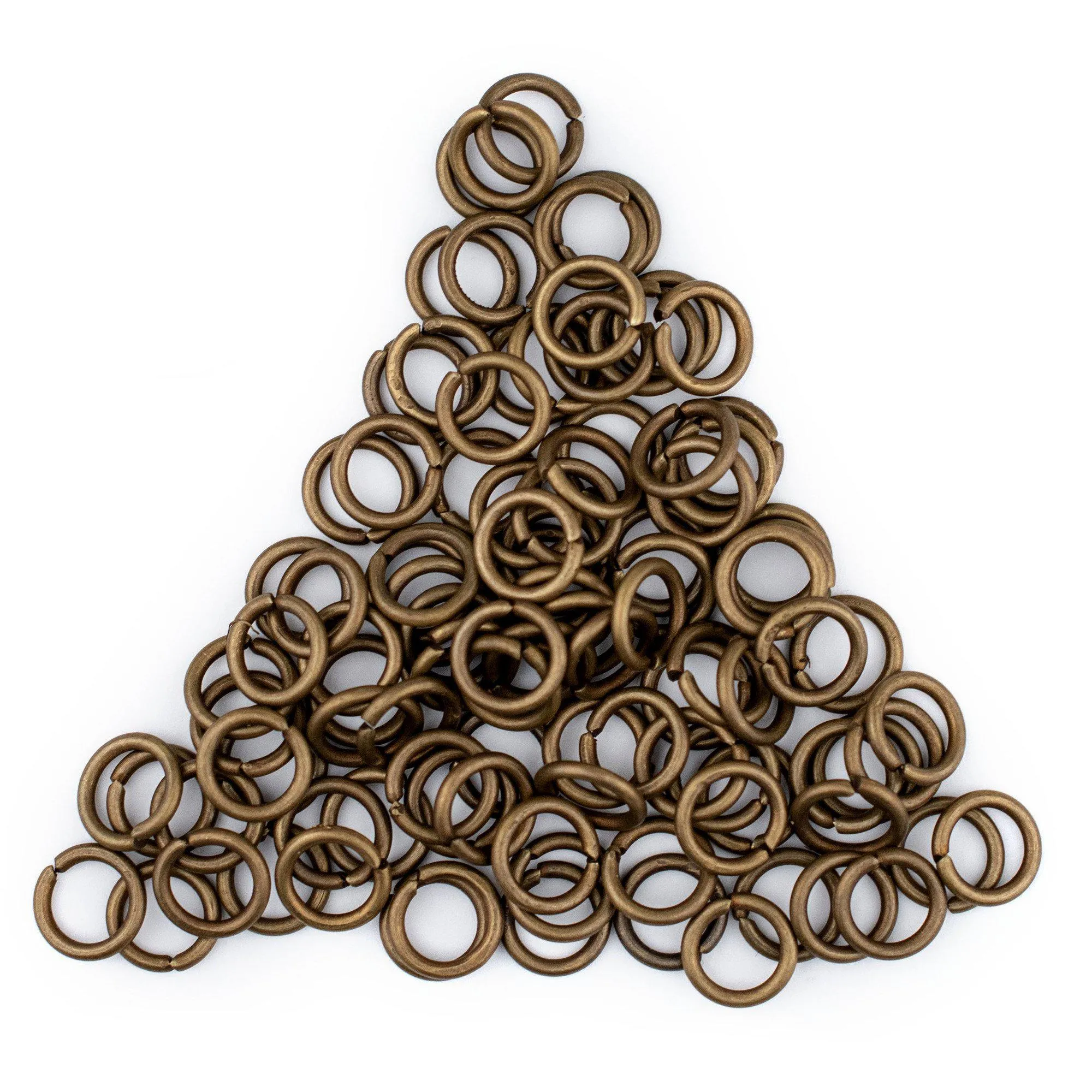 8mm Bronze Round Jump Rings (Approx 100 pieces)