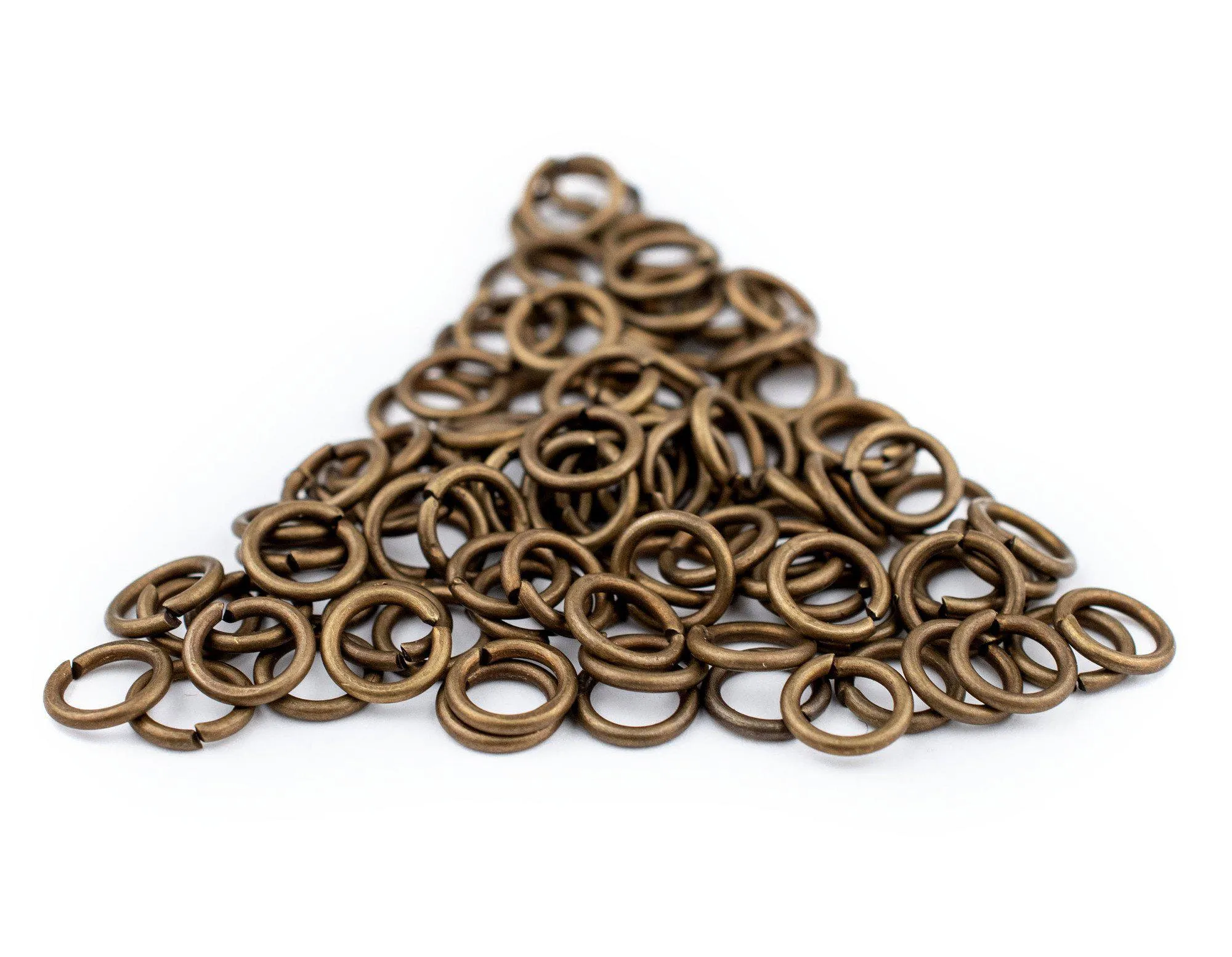 8mm Bronze Round Jump Rings (Approx 100 pieces)