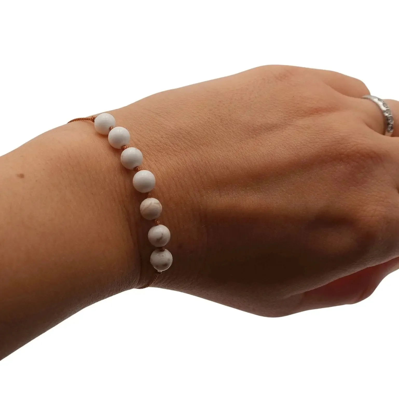 Adjustable Harmony Bracelet - Sandalwood or Howlite