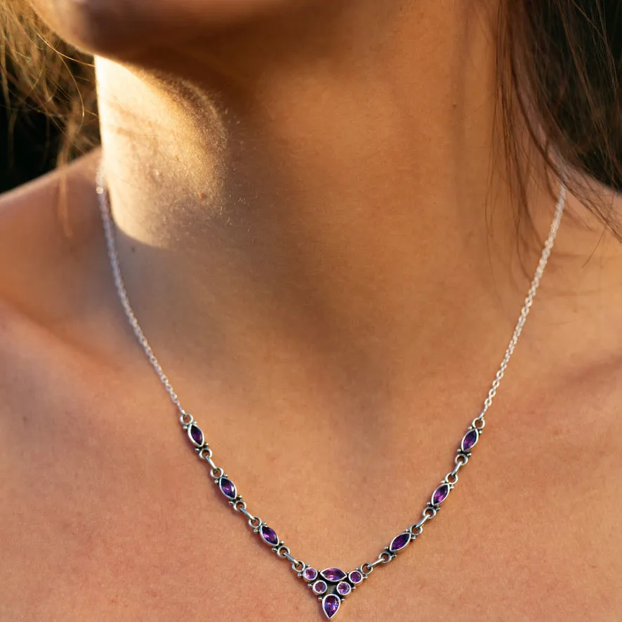 Amethyst Necklace - Aria