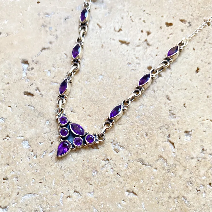 Amethyst Necklace - Aria