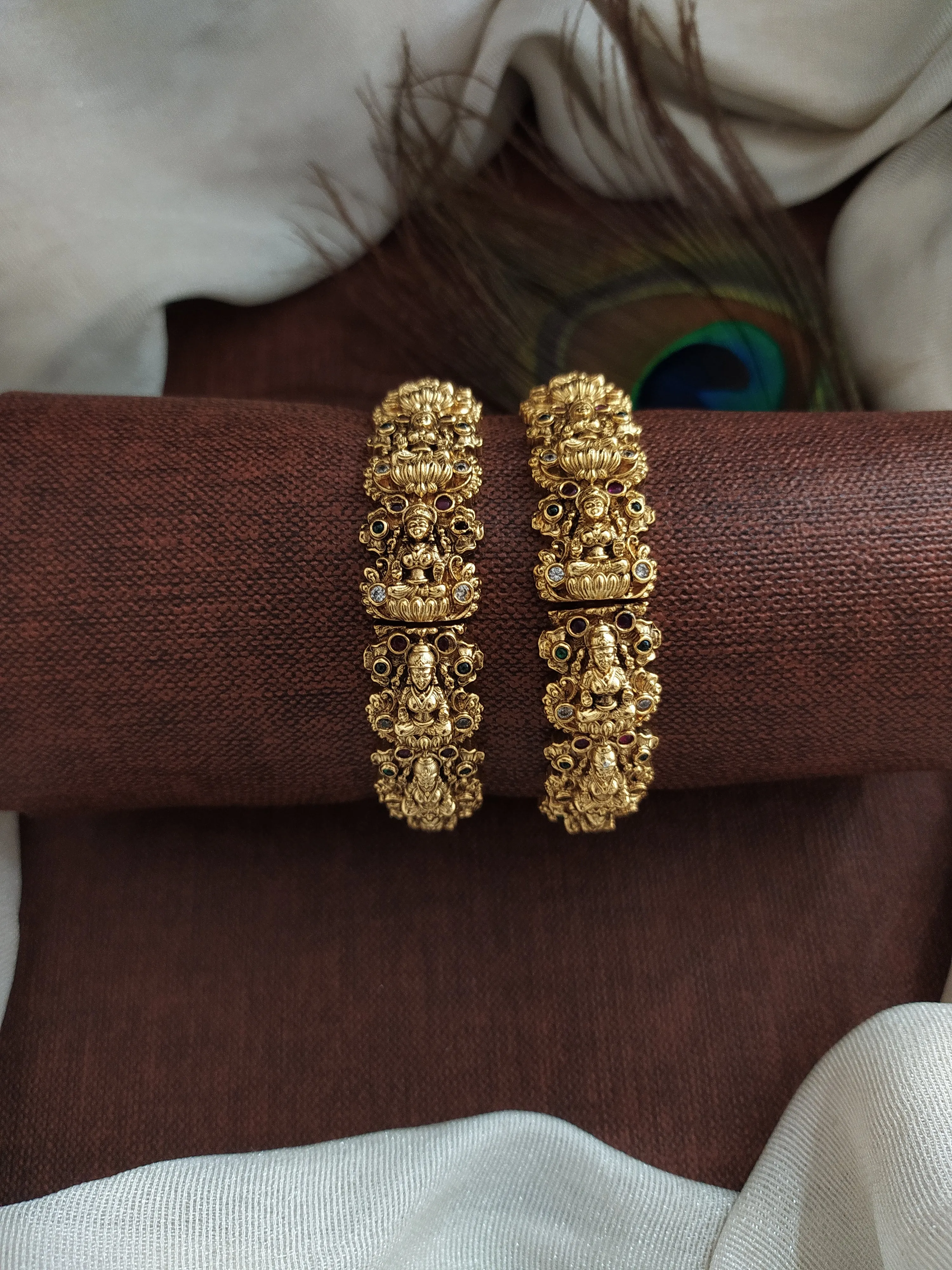 Antique Lakshmi Kada with Nakshi Work