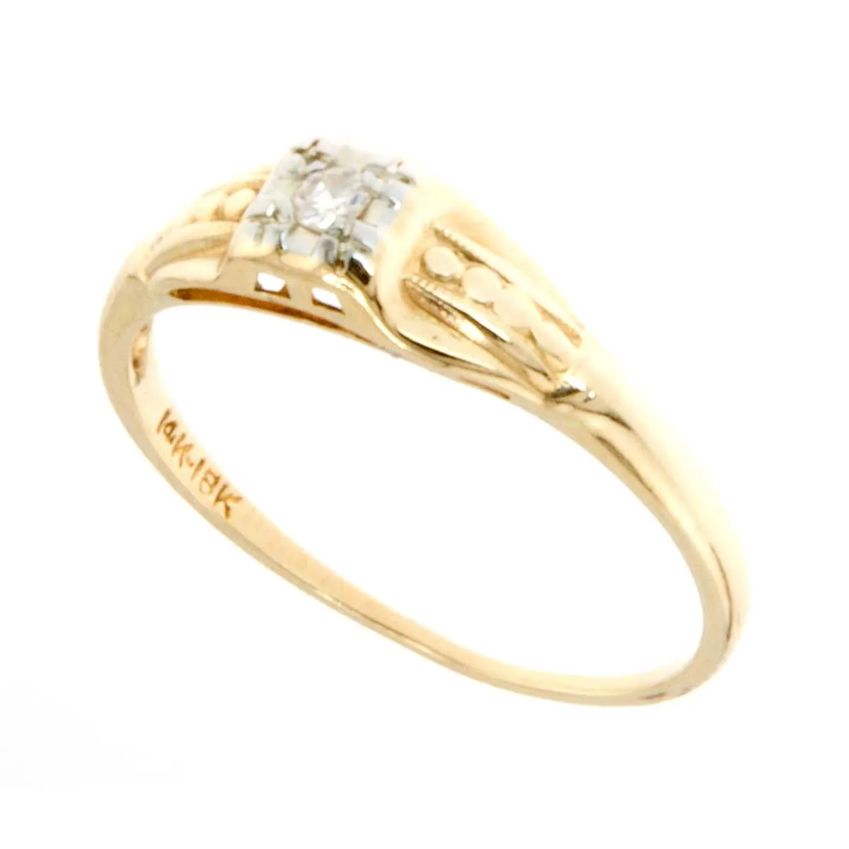 Art Deco 14k-18k Diamond Engagement Ring