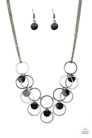 Ask And You SHELL Receive Gunmetal Black Necklace - Paparazzi Accessories