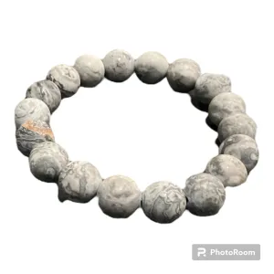 Baobab Collections Dalmatian Jasper Grey Bracelet