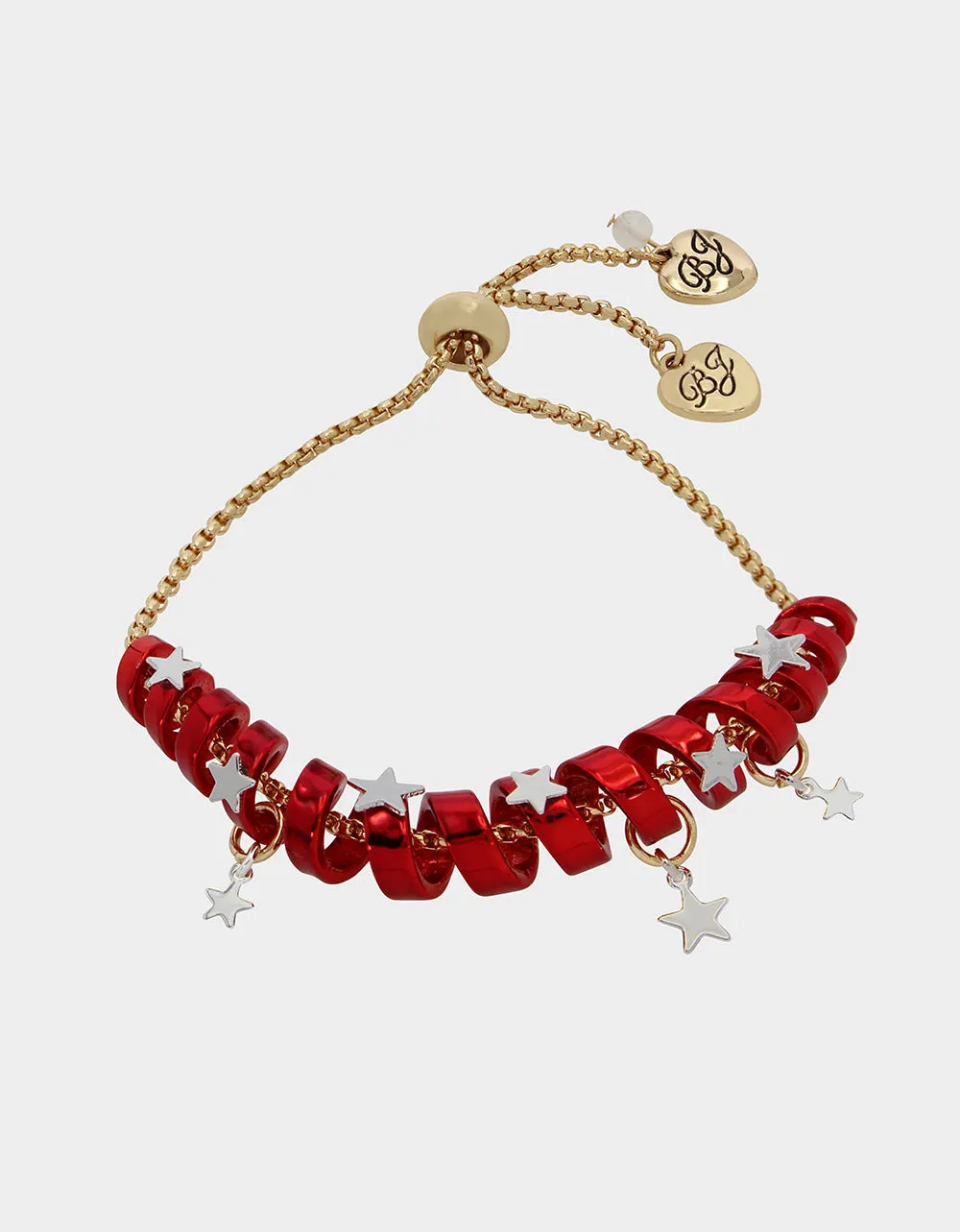 BETSEYS HOLIDAY COIL BRACELET RED