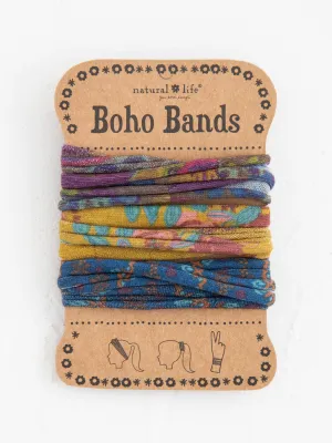 Boho Bands Hair Ties, Set of 3 - Mustard Navy Plum