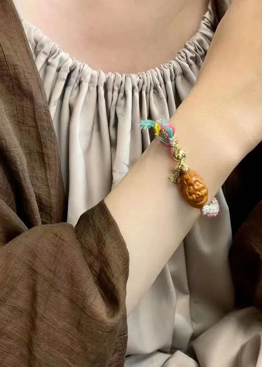 Boho Rainbow Hand Knitting Mermaid Bracelet ML0266