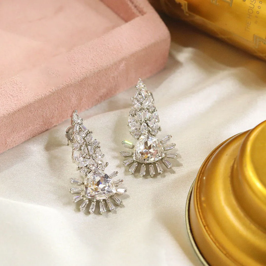 Bollywood Inspired Statement Earrings with Premium Crystals Elegant and Eye-Catching Jewelry for women