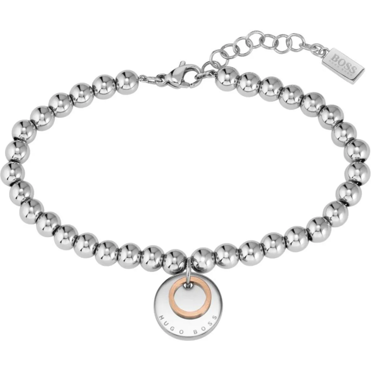 BOSS Stainless Steel Medallion Ladies Bracelet