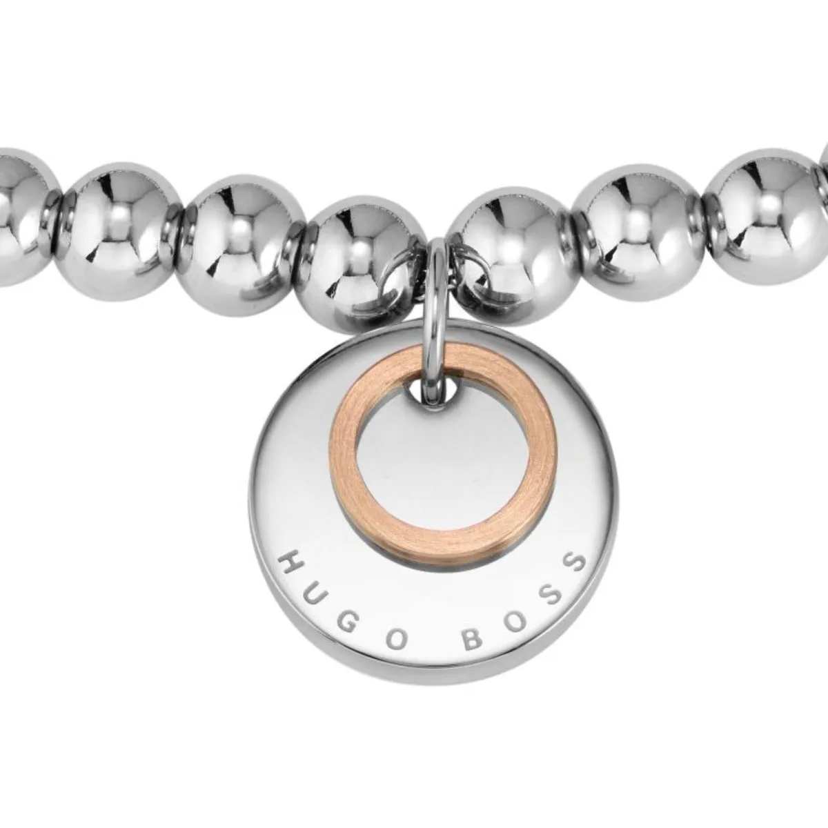 BOSS Stainless Steel Medallion Ladies Bracelet