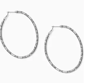 Brighton Pebble Large Oval Hoop Earrings