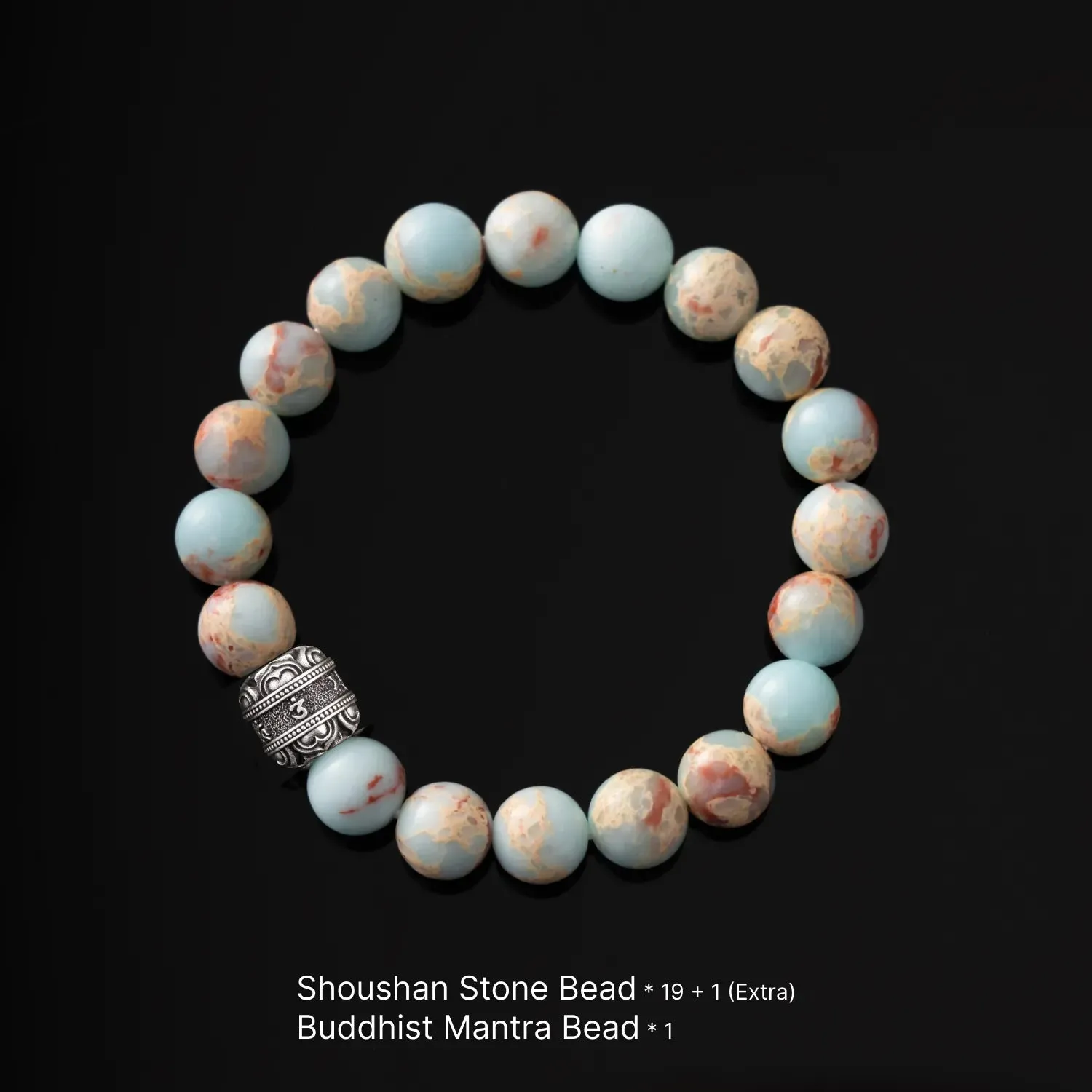 Buddhist Mantra Bead Bracelet