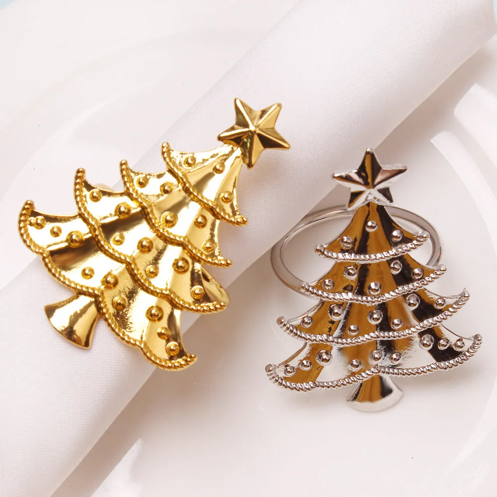 Bulk Set of 6pcs Christmas Napkin Rings Holders Wholesale