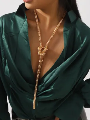 Chains Knot Tasseled Necklaces Accessories