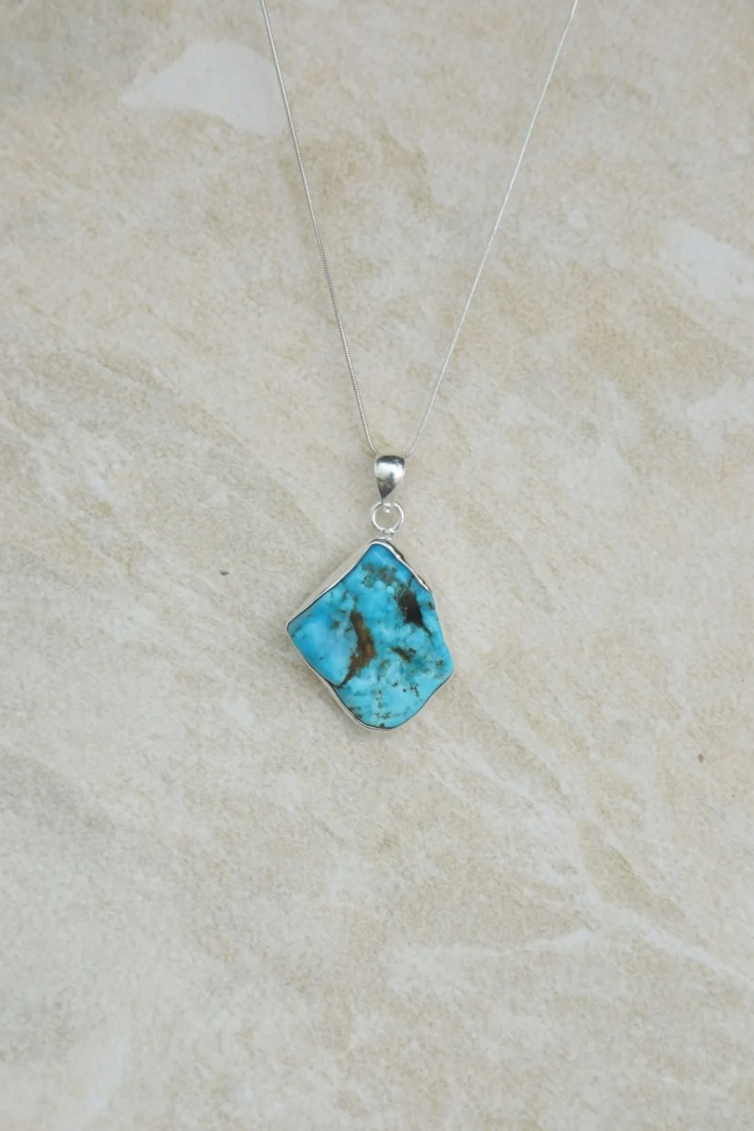 Chunky Turquoise Pendant