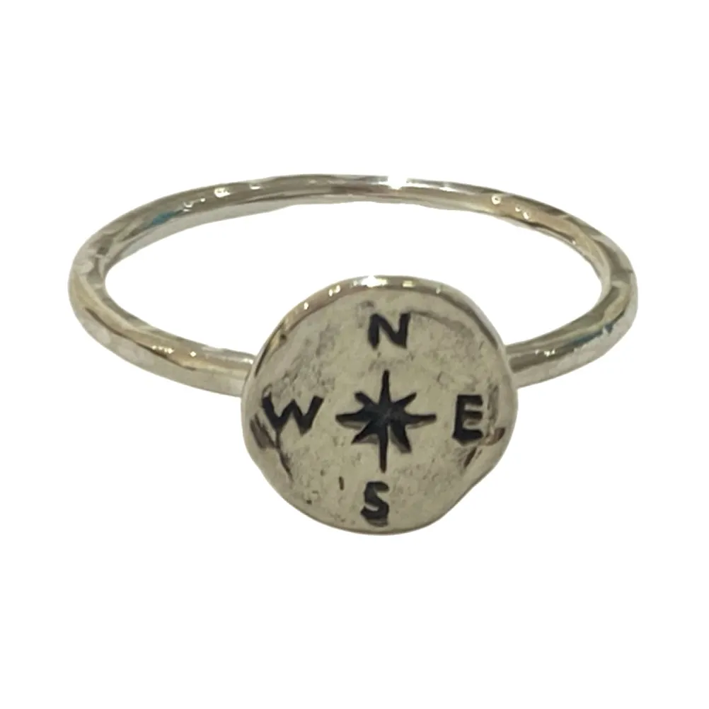 Compass Ring Sterling Silver