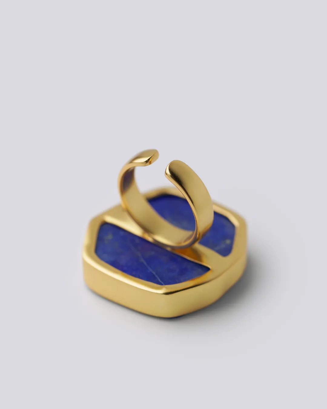 Cosmic lapis gold ring