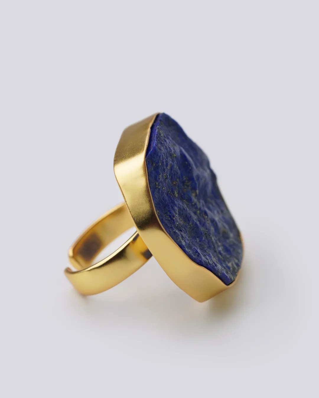 Cosmic lapis gold ring