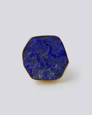 Cosmic lapis gold ring