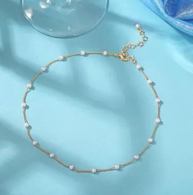 Creative Retro Simple Crystal Short Necklace Women