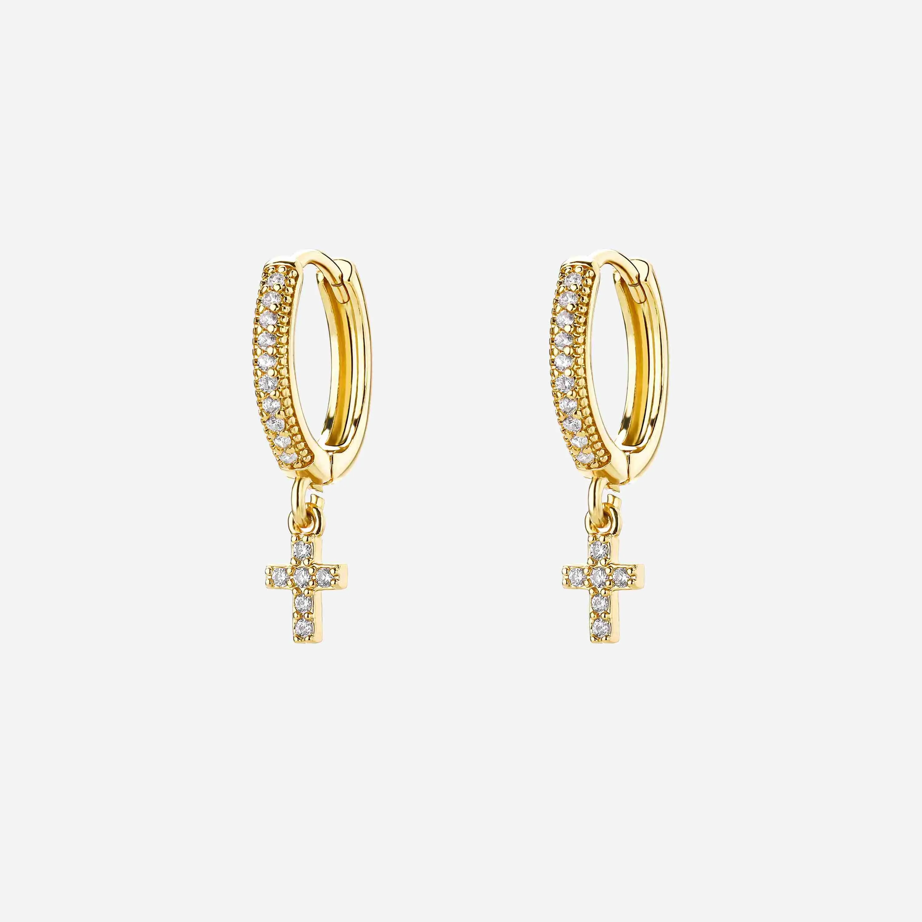 Cross Dangle Earrings