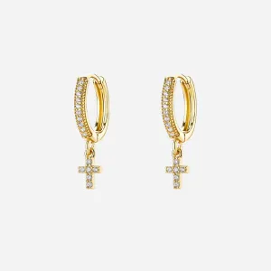 Cross Dangle Earrings