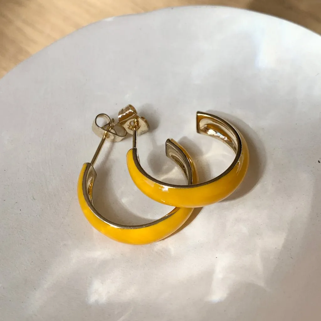 Daphne Enamel Hoops