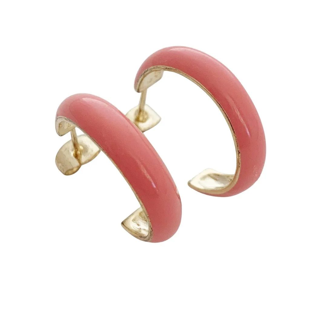 Daphne Enamel Hoops