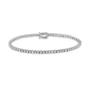 Diamond Tennis Bracelet (3.30 ct.) 2.30 mm 4-Prongs Setting in 14K Gold