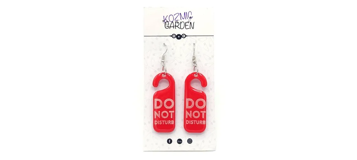 DO NOT DISTURB EARRINGS | Anti-social Style!