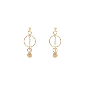 Elsa Freshwater Pearl Earrings - Gold