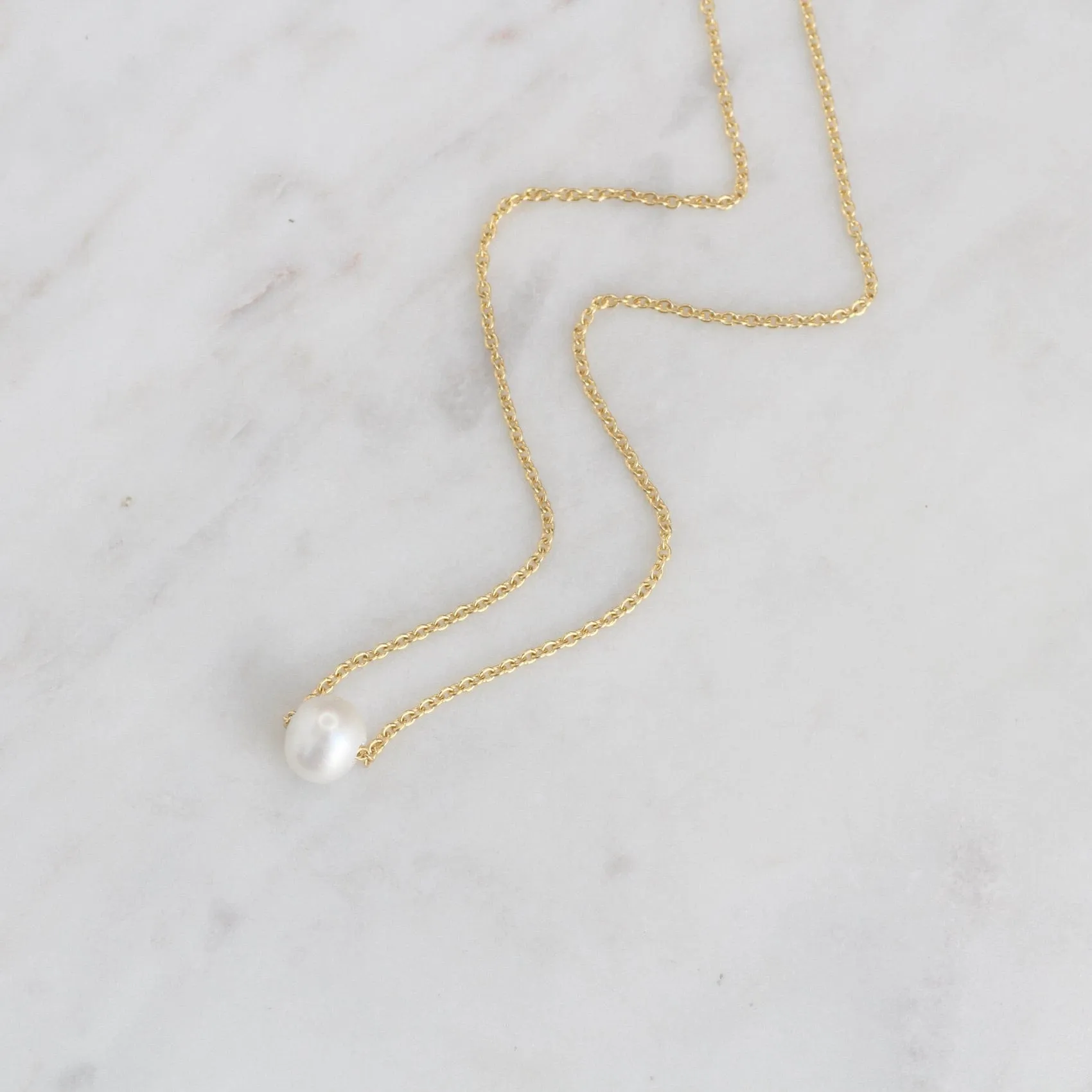 Gold Vermeil Freshwater Pearl Choker Necklace