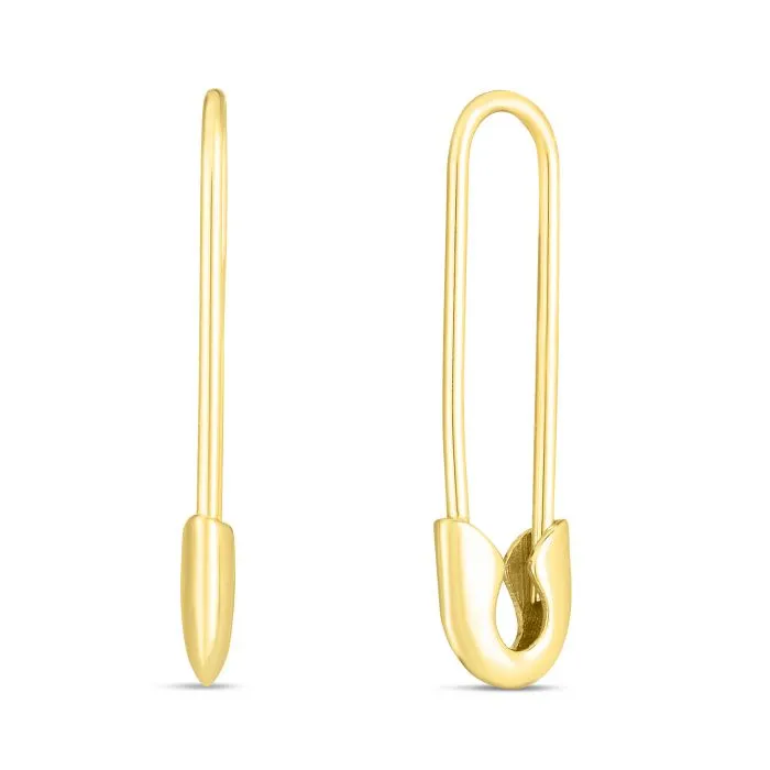 Golden Safety Pin Jewelry Accessories