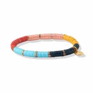 Grace Five Color Block Stretch Bracelet Light Blue And Navy