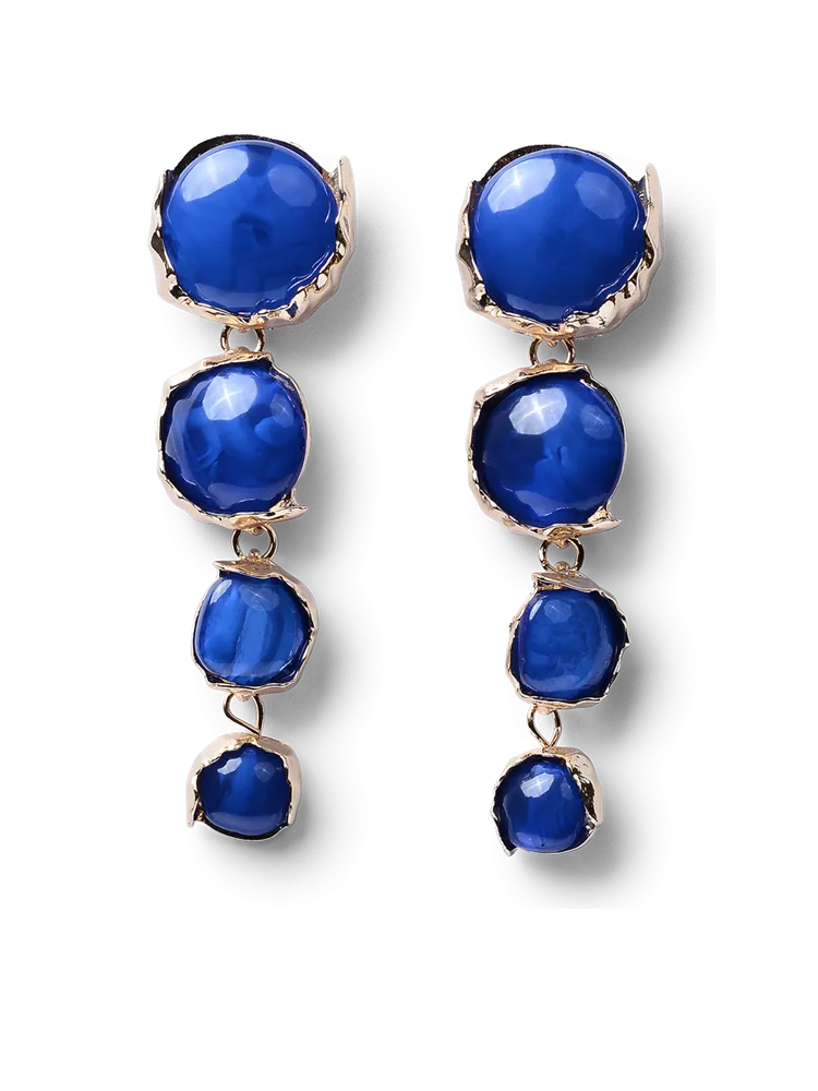 Inga Blue Drop Earrings